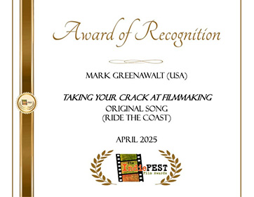 Ride The Coast wins award of recognition at IndieFest Film Festival